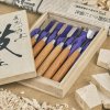 HORISEI SAKU TSUZUMI kézzel készített japán faragóvéső-készlet (6 db)