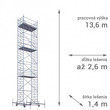 pojazdne lesenie rux mobilo 1400 vyska 13 6