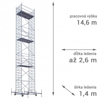 pojizdne leseni rux mobilo 1400 vyska 14 6