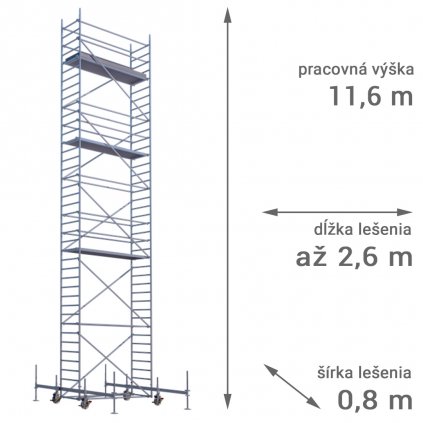 pojazdne lesenie rux mobilo 800 vyska 11 6