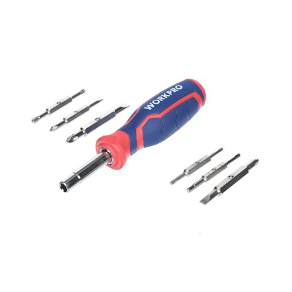 Sada obojstranných bitov so skrutkovačom 15v1 WORKPRO - WP221306