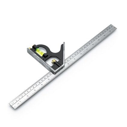 Kombinované pravítko 45° a 90° SWANSON® s pravítkom 40 cm - 1