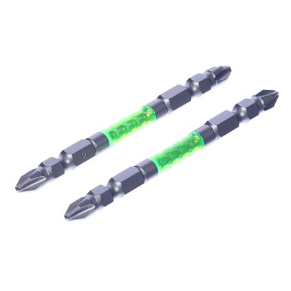 Sada japonských obojstranných skrutkovacích bitov s magnetickým hrotom PH2 SK11 - 2 ks - široké - 85 mm