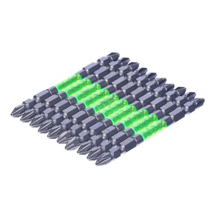 Sada japonských obojstranných skrutkovacích bitov s magnetickým hrotom PH2 SK11 - 10 ks - široké - 85 mm