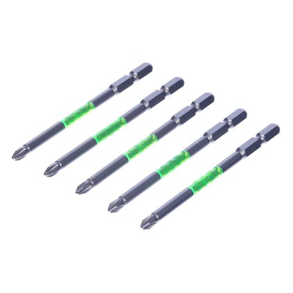 Sada japonských skrutkovacích bitov s magnetickým hrotom PH2 SK11 - 5 ks - 100 mm