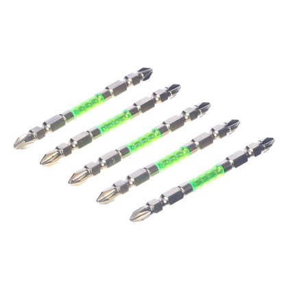 Sada japonských obojstranných bitov v zlatej farbe PH2 SK11 - 5 ks - 85 mm