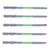 Sada japonských skrutkovacích bitov s magnetickým hrotom PH2 SK11 - 5 ks - 100 mm