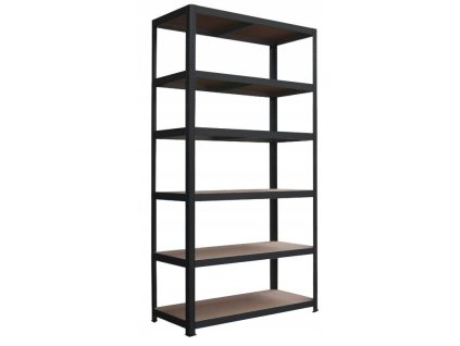 11724 regal 2800x1000x400 mm lakovany 6 policovy nosnost 750 kg cerny