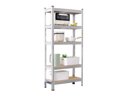13060 regal 1800x750x350 mm kovovy zinkovany 5 policovy nosnost 875 kg