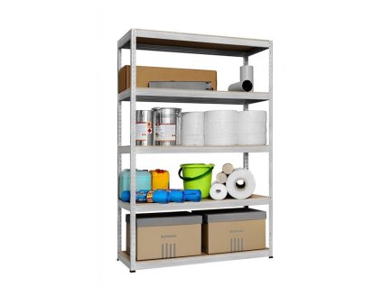582 regal 2000x1000x500 mm kovovy zinkovany 5 policovy nosnost 875 kg