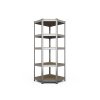 12401 1 rohovy regalovy system 1800x900x400x705 mm 1800x600x400 mm 1800x750x400 mm kovovy zinkovany 5 policovy nosnost 2500 kg