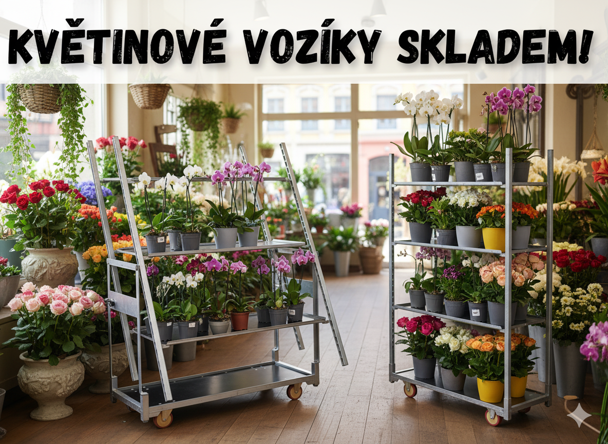 Dánské květinové vozíky