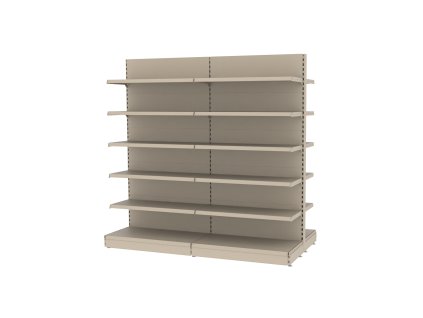 Regal sklepowy MAGO gondola H 210 cm L 203 cm kremowy MPP001528