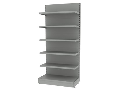 Regal sklepowy MAGO szczytowy H 210 cm L 103 cm jasny szary MPP000742