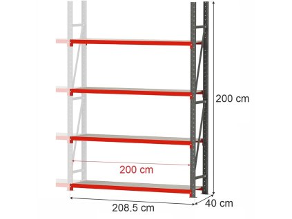 modul dostawny do regalu metalowego 200x2085x40 1 1024x1024