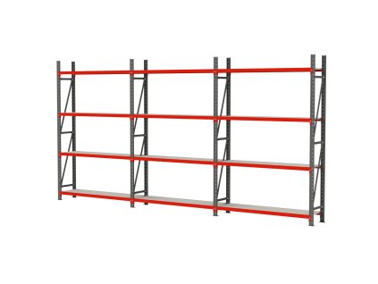 Regal magazynowy 12 polkowy Mega M FORTIS H 240 cm L 634 cm G 40 cm MPP001370 2