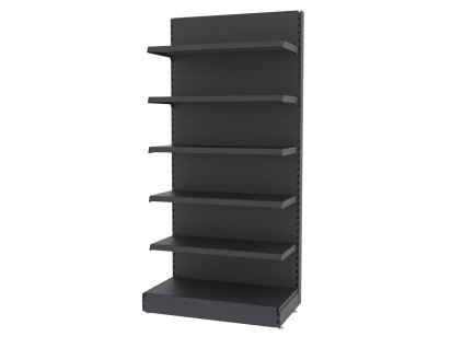 Regal sklepowy MAGO szczytowy H 210 cm L 103 cm grafitowy MPP000741