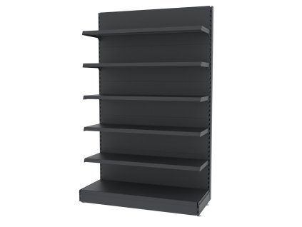 Regal sklepowy MAGO szczytowy H 210 cm L 136 cm grafitowy MPP000747