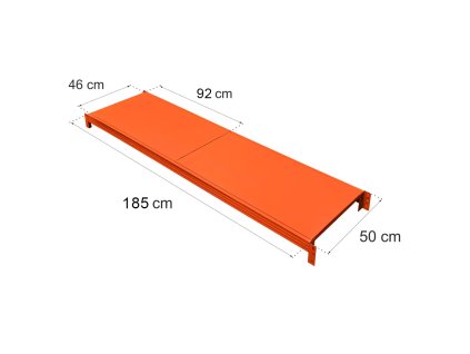 Polka do regalu magazynowego Mega M FORTIS LIGHT L 185 cm G 50 cm