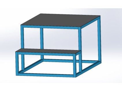 MSP SYSTEM, 1 stopien podest 650x700x500