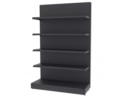 Prodejní regál V: 210cm/Š:136cm základní modul RAL 7015