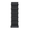 Regal sklepowy MAGO gondola H 210 cm L 61.5 cm modul dostawny grafitowy MPP000729 1