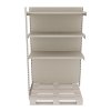 Regal sklepowy wzmacniany gondola do palety Mago H 210 cm L 1265 cm G 128 cm modul dostawny kremowy MPP001070 2