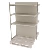 Regal sklepowy wzmacniany gondola do palety Mago H 210 cm L 1265 cm G 128 cm modul dostawny kremowy MPP001070 7