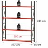 regal 4 polkowy do magazynu 240x267x50 1024x1024