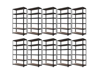 15402 promocja pakiet 10 x regal 2400x1000x400 mm lakierowany 6 polkowy nosnosc 1050 kg czarny