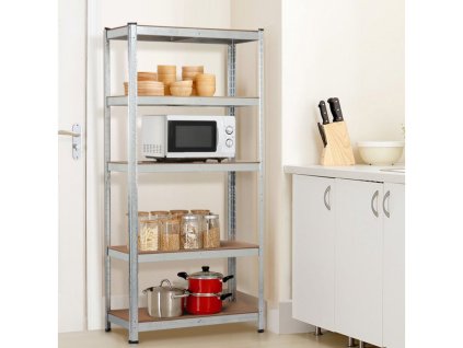 2033 6 interierovy regal kovovy zinkovany 5 policovy 1800 900 400 mm nosnost 875 kg