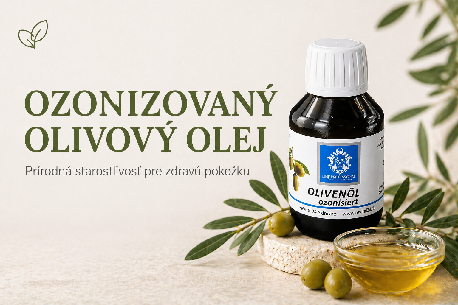 Ozonizovaný olivový olej na starostlivosť o pokožku