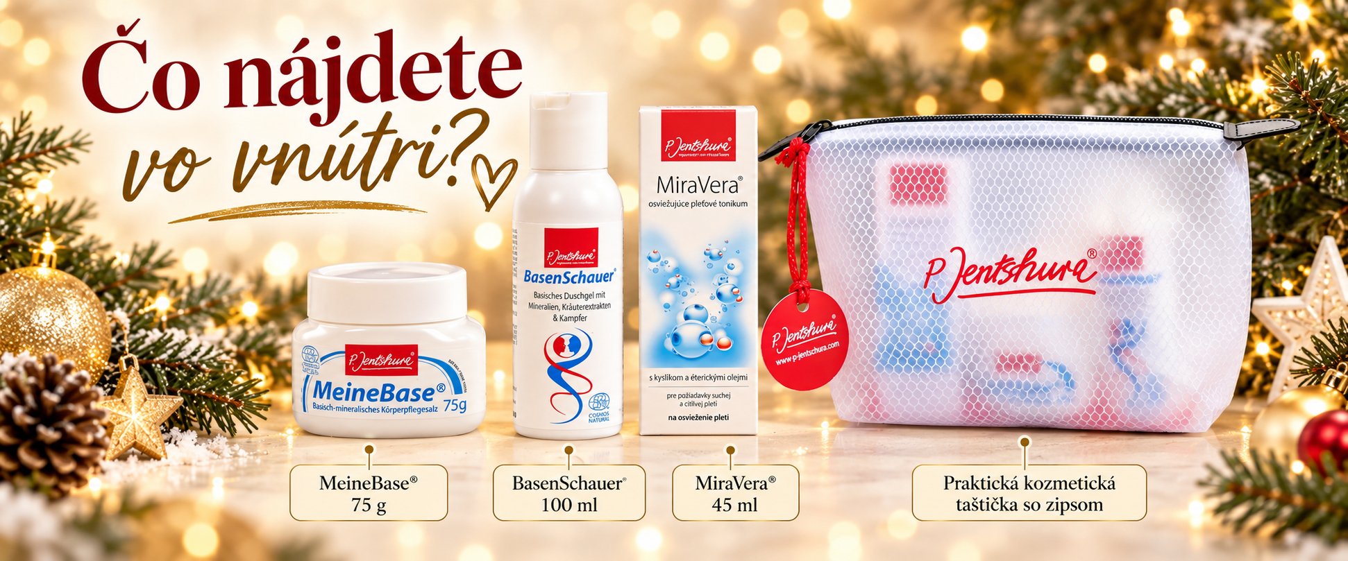 Čo nájdete vo vnútri Vianočného wellness setu P. Jentschura