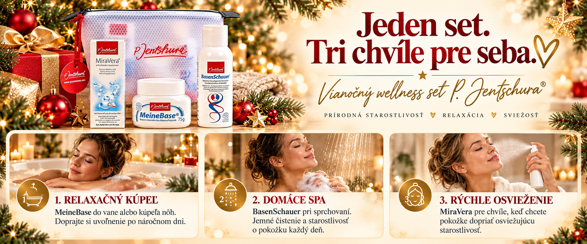 Jeden set, tri chvíle pre seba – kúpeľ, sprcha a osvieženie pokožky