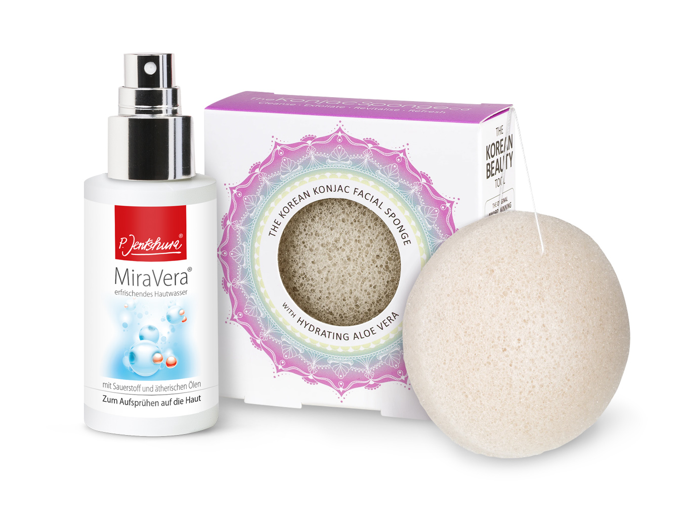 Konjaková hubka Mandala s Aloe Vera s MiraVera