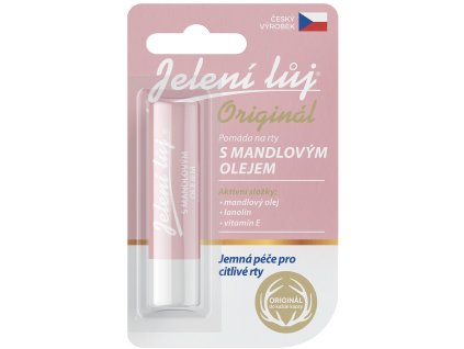 Jelení lůj s mandlovým olejem - Hloubková péče o citlivé rty