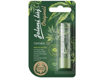 Jelení lůj | Cannabis (Konopný olej + Kanabidiol CBD | dokonalá péče o rty)