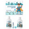 Dárková sada | Superhrdina - Dětská kosmetika s vůní a příchutí Bubble Gum - Sprchový gel | Jelení lůj | Pěna do koupele + dárek Skákací míček