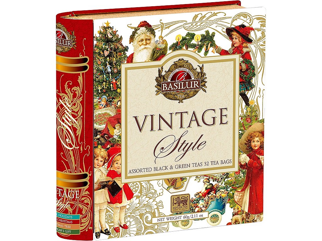Basilur vintage book assorted plech 32 sáčků