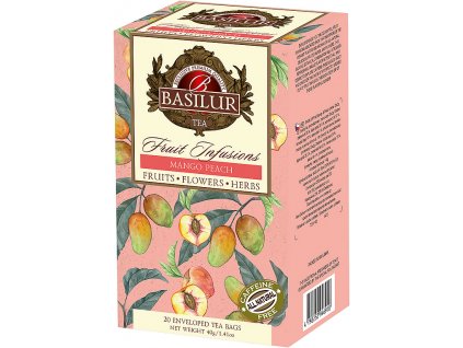 Basilur Fruit Mango & Peach přebal 20x2g