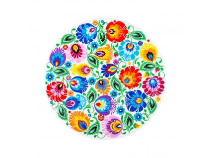 podkladka ceramiczna pod garnek lowicka biala1