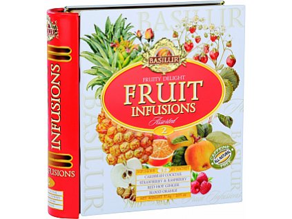 Basilur fruit infusions book fruity delight plech 32x1,8g