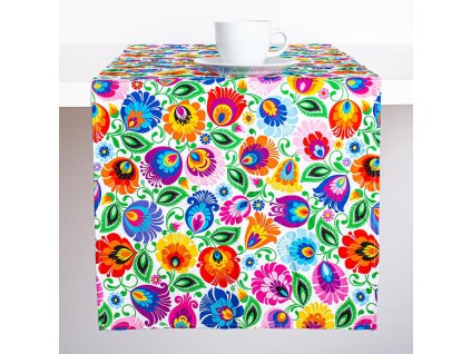 bieznik stolowy lowicki bialy1