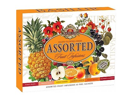 Basilur fruit infusions assorted přebal 60 sáčků