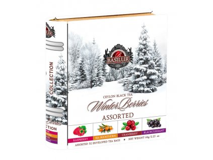 Basilur Winter Berries Book Assorted plech 32x2g