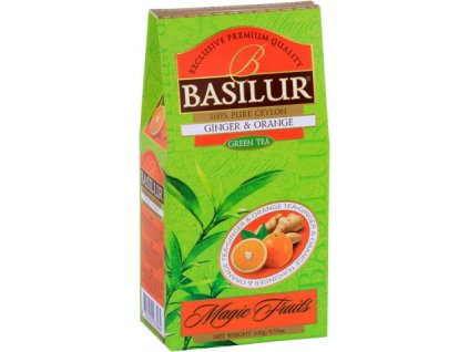 Basilur magic green Ginger & Orange - pomeranč a zázvor