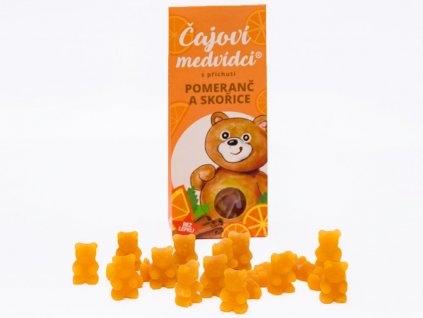 39 cajovi medvidci s prichuti pomerance a skorice