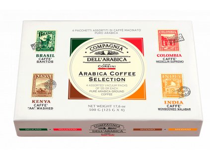 Corsini Arabica Coffee Selection Paper Gift Pack 4x125g