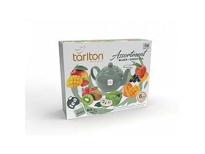 Tarlton kolekce černých a zelených čajů 60x2g