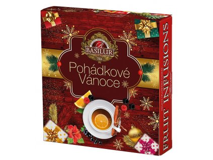 Basilur fruit infusions assorted pohádkové vánoce - vánoční přebal 40x1,8g